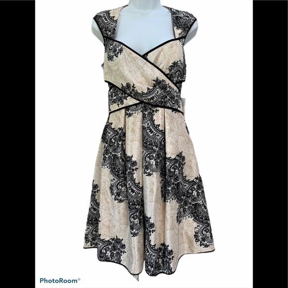 NWT Jessica Simpson Retro A-line Cocktail Dress - Picture 1 of 9